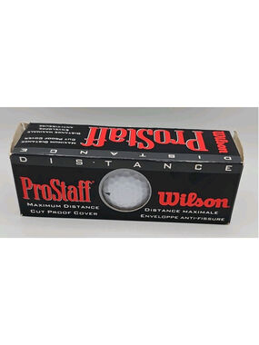 Wilson ProStaff Maximum Distance Golf 3 Balls Made In USA New Old Stock Brooks